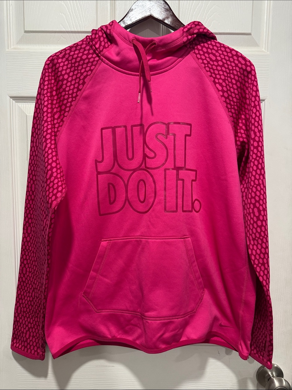 Nike Women's Fleece Hoodie - Hot Pink "Just Do It."